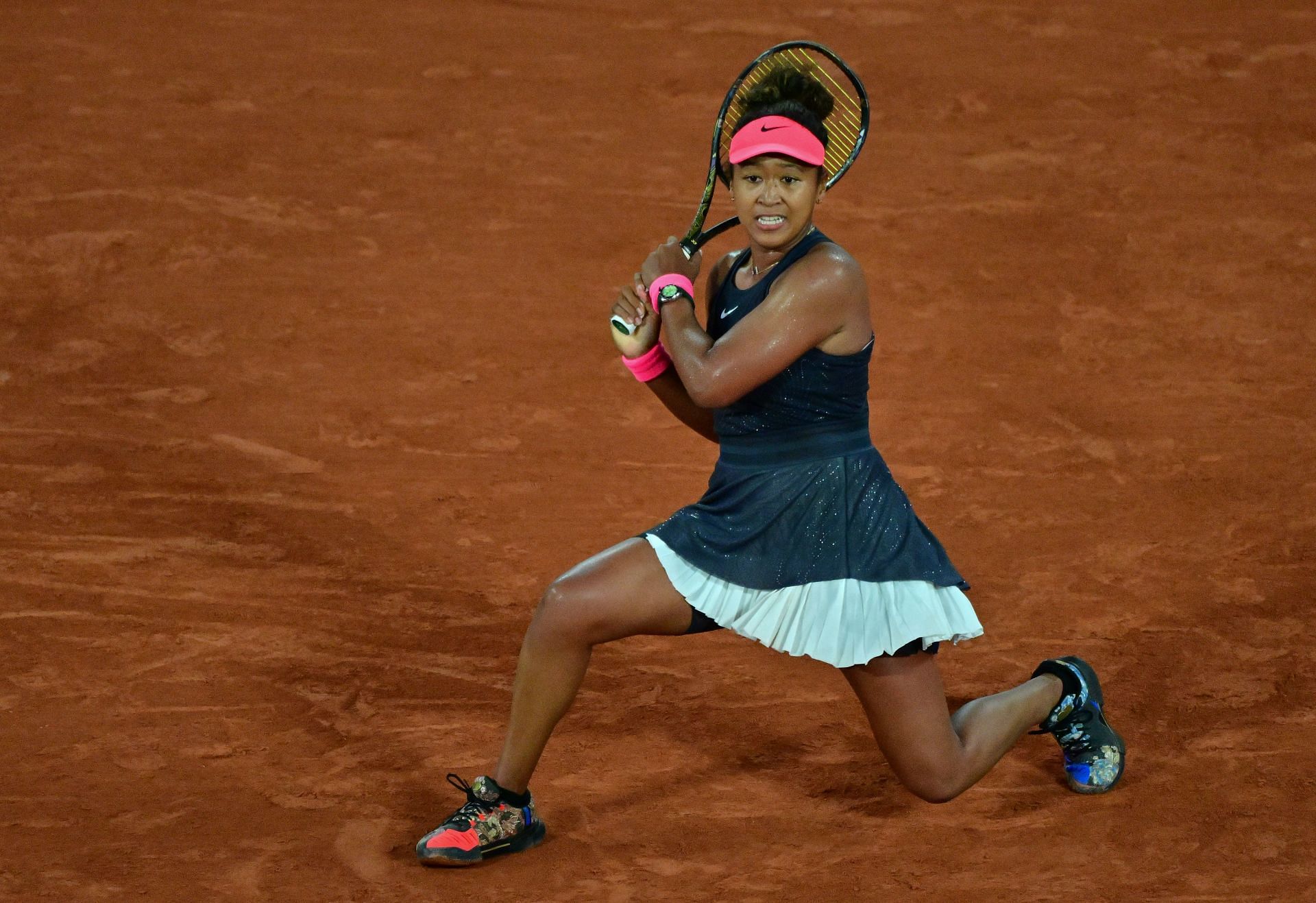 Naomi Osaka in action at the 2024 French Open - Day 4 - Source: Getty